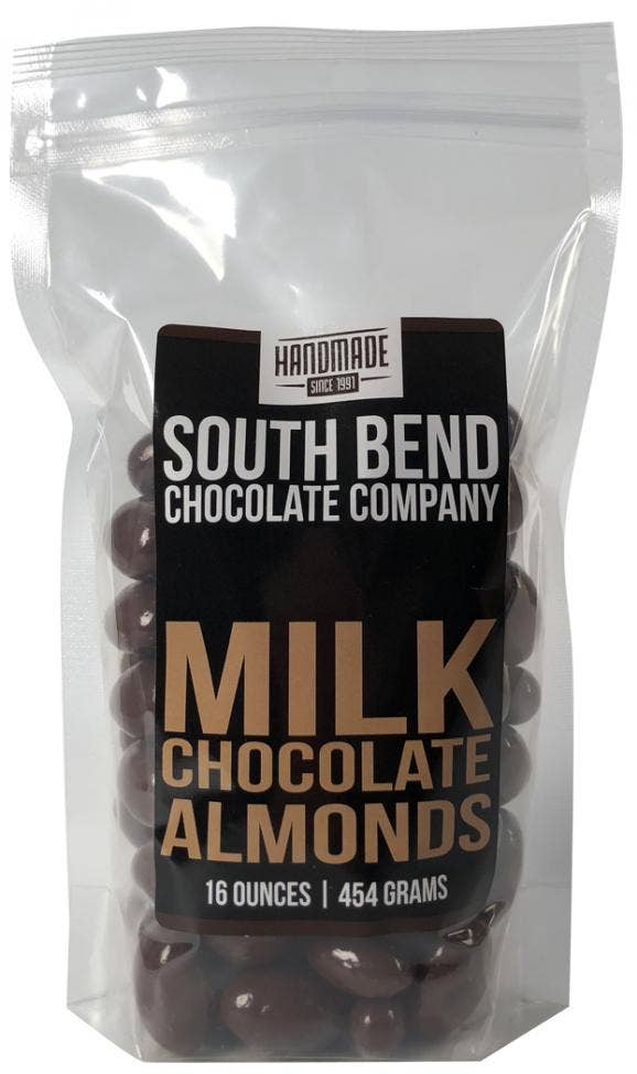 THE SOUTH BEND CHOCOLATE COMPANY - Wholesale Chocolate Covered Sweets - Milk Chocolate Almonds1