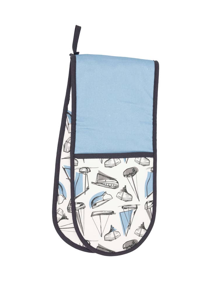 Sailboats Double Oven Gloves Cotton for wholesale by Creek Lifestyle