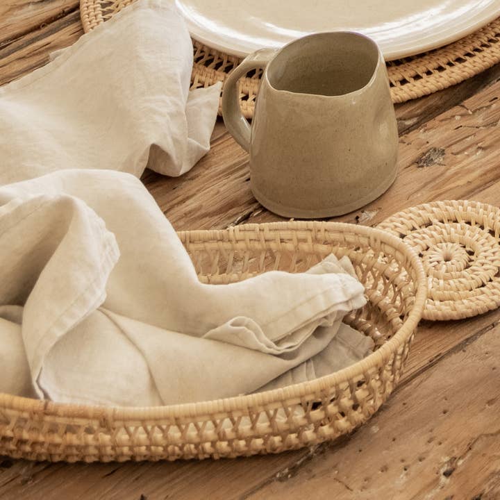 Village Thrive - Vendita all'ingrosso Cestini - Set cesto ovale in rattan4