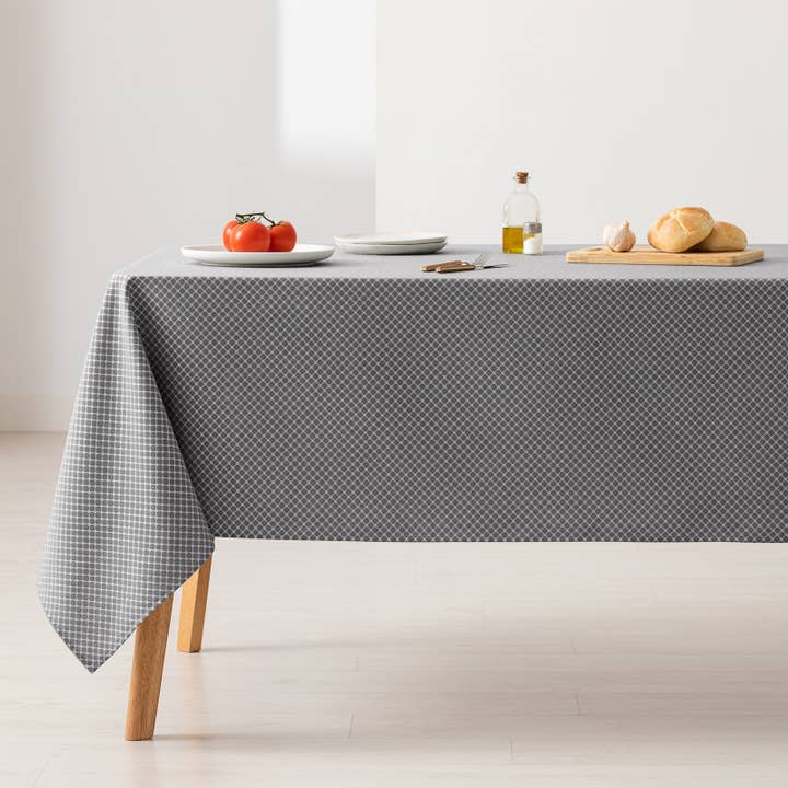 GAMUSI - Wholesale Tablecloth - Waterproof jacquard cotton geometric tablecloth LOSAN1