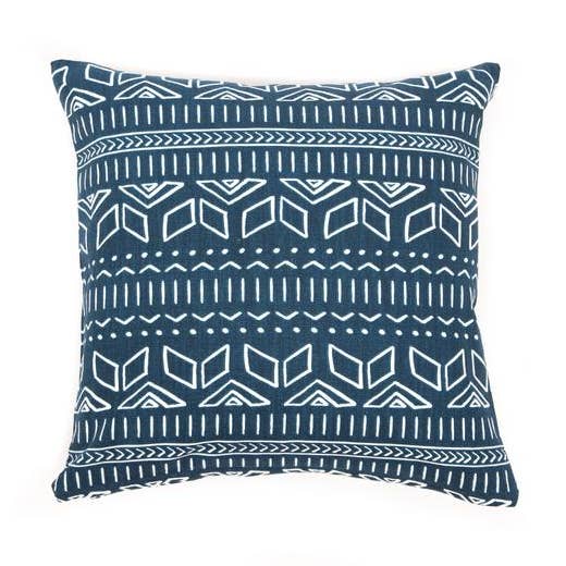 Housse de coussin Iman Bleu pour la vente par Tikauo