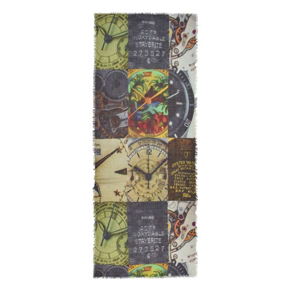 Ten-After Clock Scarf for wholesale by Dupatta Designs