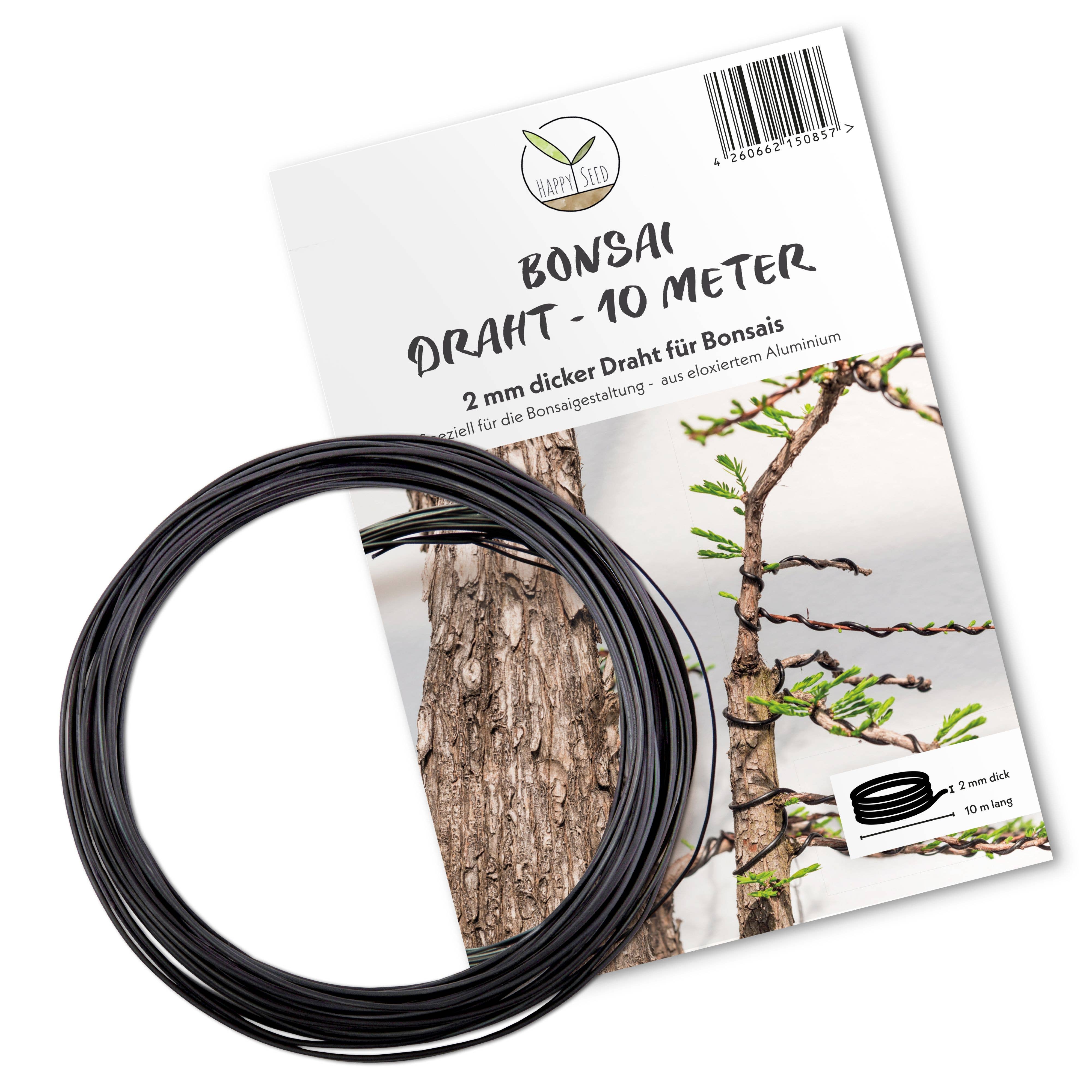 Vendix GmbH - Wholesale Garden Tool - HappySeed 10m Anodized Aluminum Bonsai Wire, Black9