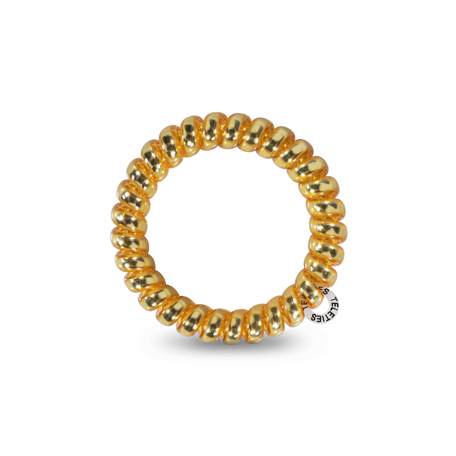 TELETIES - Wholesale Hair Tie - Spiral Hair Coils | Large | Sunset Gold Hair Ties2