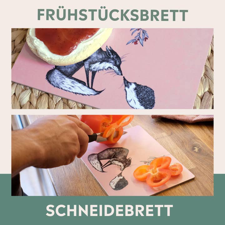 LIGARTI – Großhandel Schneidebretter – Holzbrettchen & Frühstücksbrettchen - Fuchs & Igel