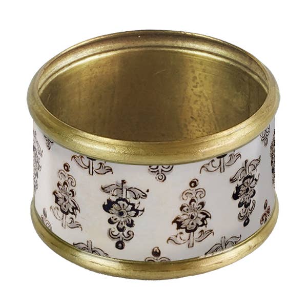 Maison Lilo - Wholesale Napkin Ring - Hoya enameled brass napkin ring0