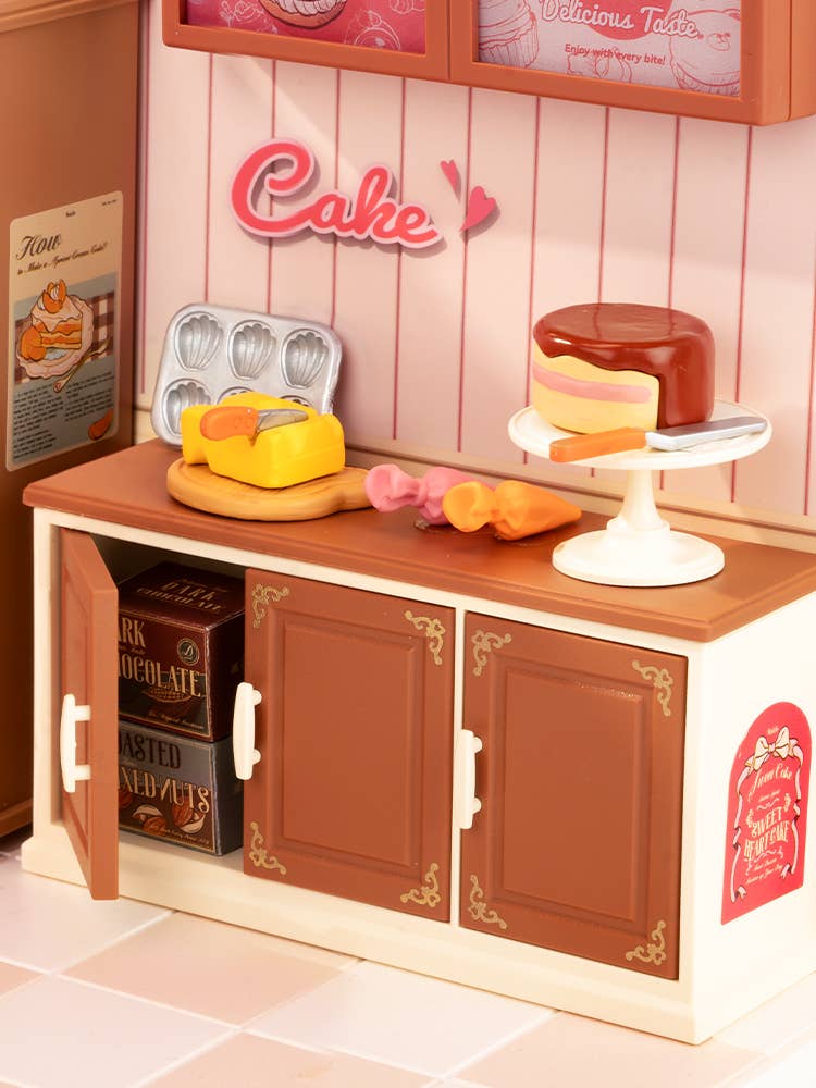 Robotime - Wholesale DIY Craft Kit - DW019B Rolife Tasty Cake Shop DIY Miniature House4