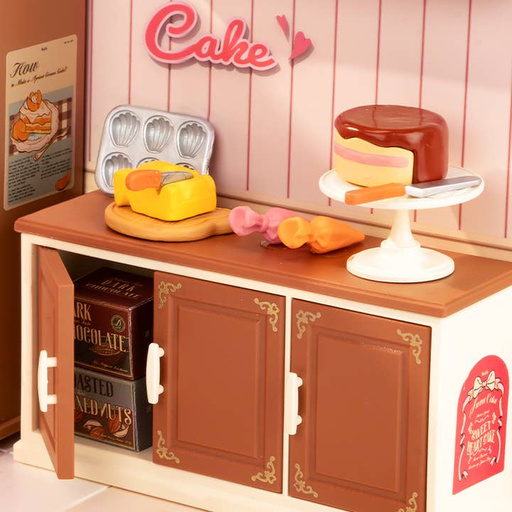 Robotime - Wholesale DIY Craft Kit - DW019B Rolife Tasty Cake Shop DIY Miniature House4