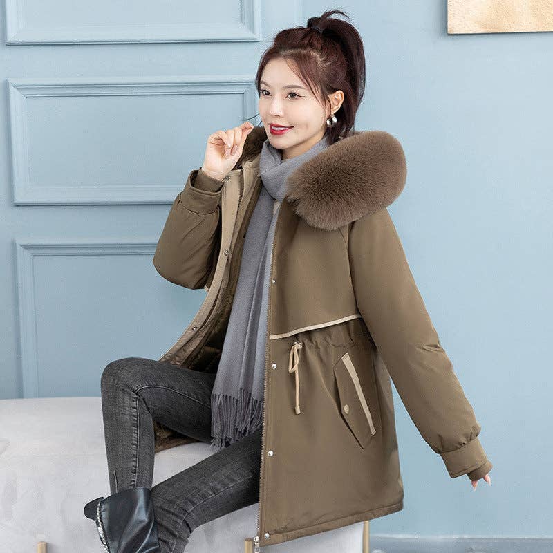 Marayn - Wholesale Parka - Women's - Chic 2025 Detachable Liner MidLength Winter Parka36