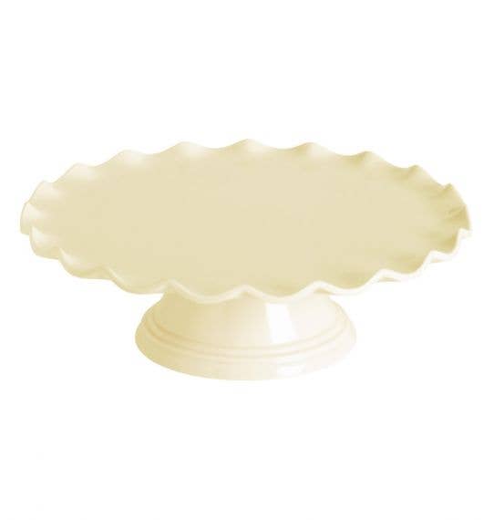 A Little Lovely Company – wholesale Cake stand – Melamine Cake Stand: Wave - vanilla cream1