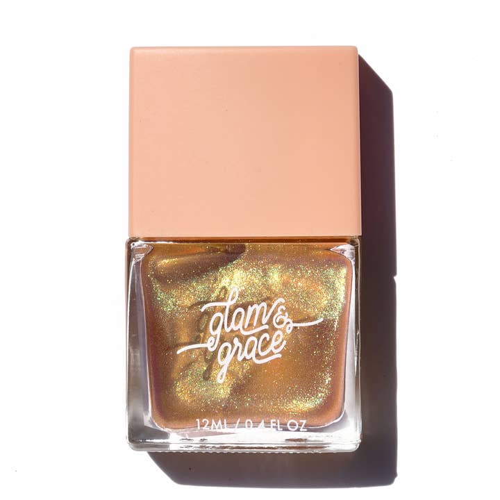 Glam & Grace - Vente Vernis à ongles - Vernis à ongles non toxique - Moutarde au miel0