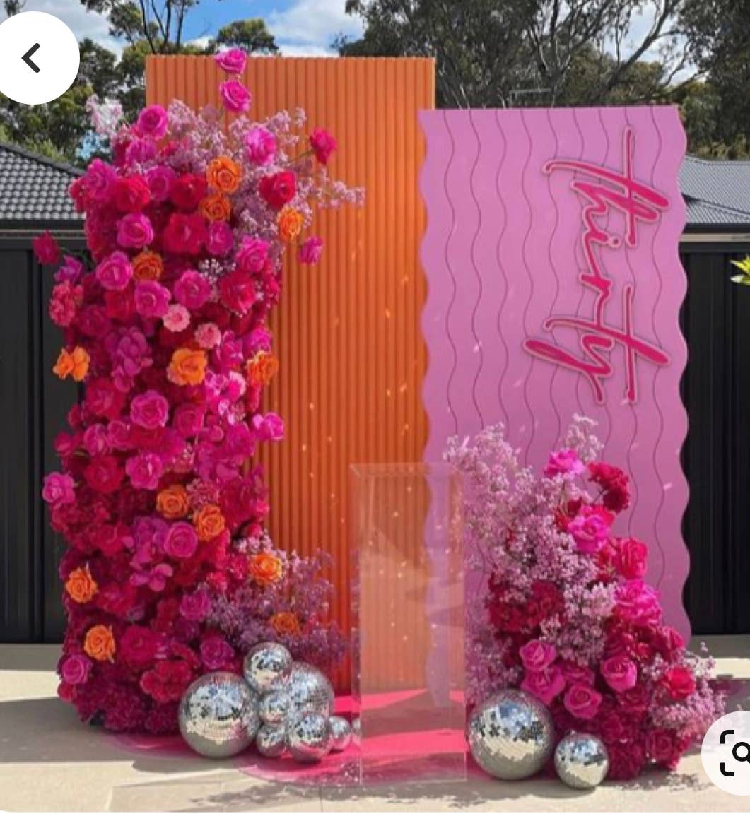 The Blooming Palm - Wholesale Retailer Sample - Home Decor - 14" PINK SunDried Painted Palm Leaf Decor, SAME DAY SHP  12