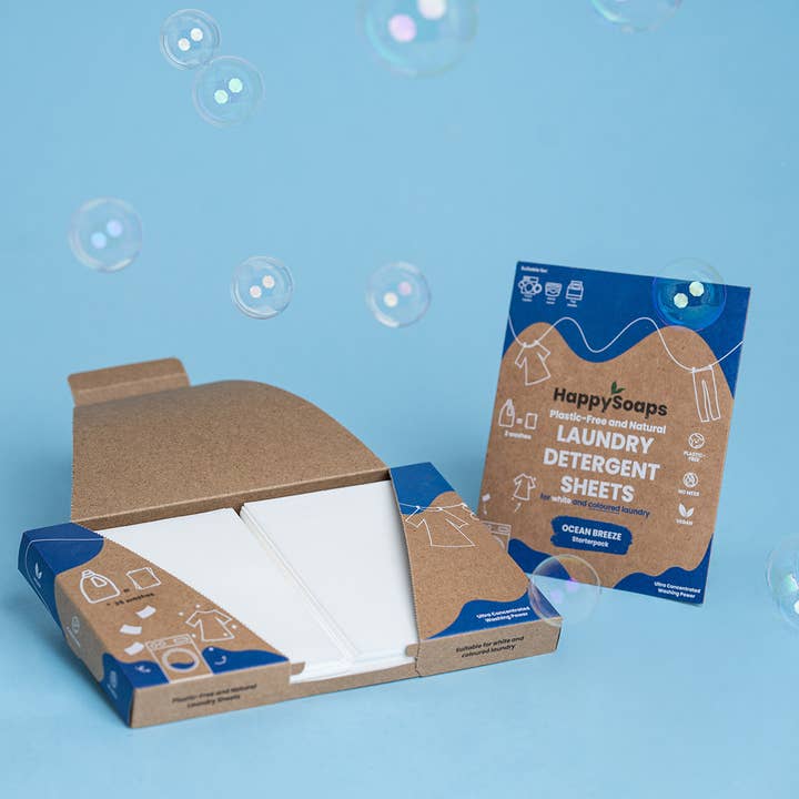 HappySoaps - Wholesale Laundry Detergent Powder/Pods - Laundry Sheets - Colored Laundry - 35 pieces1