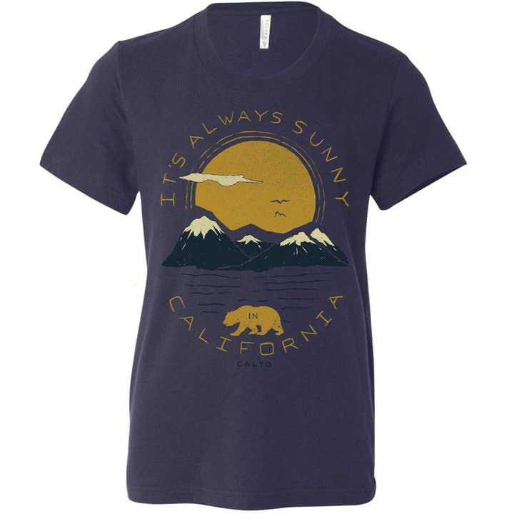 Sunny California Youth Tee for wholesale by State Bliss