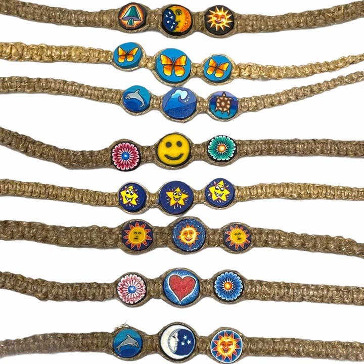 cutandcropped - Wholesale Choker/Collar - 20 Summer Macrame Random Hemp Chokers