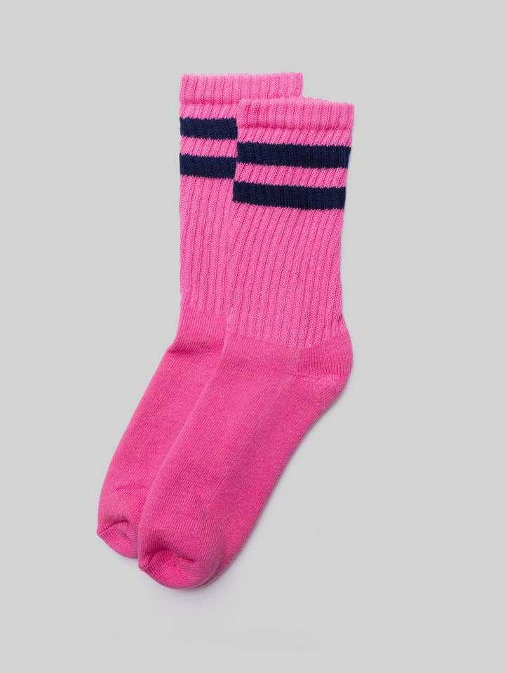 American Trench - Wholesale Socks - Unisex - The Retro Double Stripe3