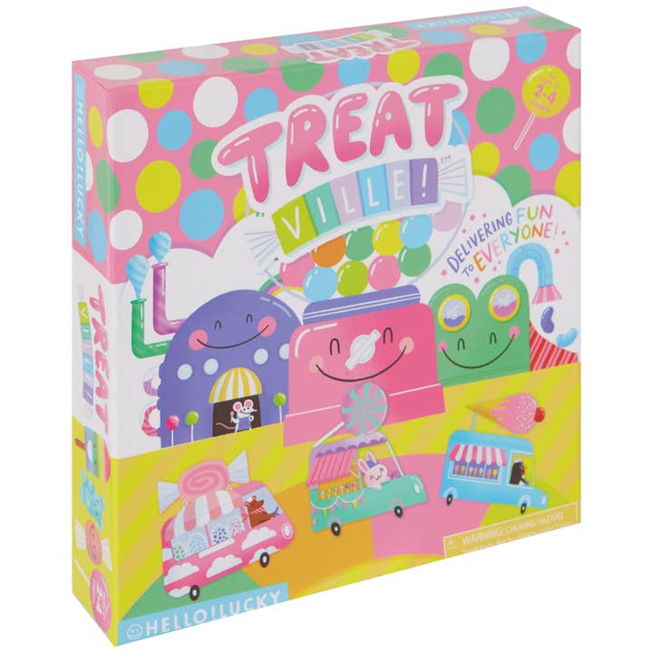 C.R.Gibson Signature | Baby & Kids - Wholesale Board Game - Hello!Lucky Treatville Board Game