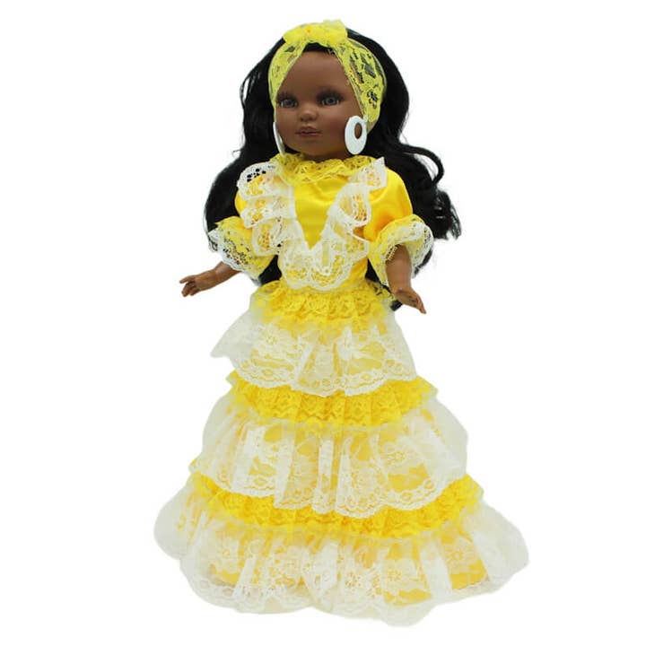 Folk Artesanía Muñecas - Wholesale Doll - Kids - Simona doll 40 cm religious mulatto Santera Oshun Ochun6