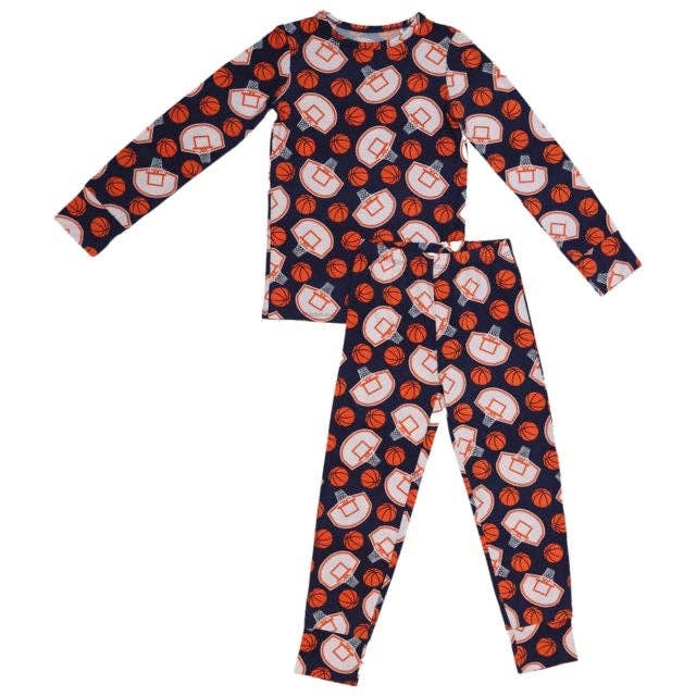 Little Pajama Co. - Wholesale Sleepwear Set - Kids - Basketball Two Piece Long Set2