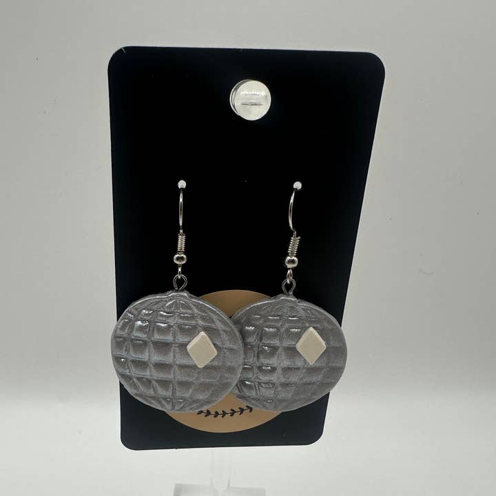 Disco Ball Dangle Polymer Clay Earrings for wholesale by Making with Molli
