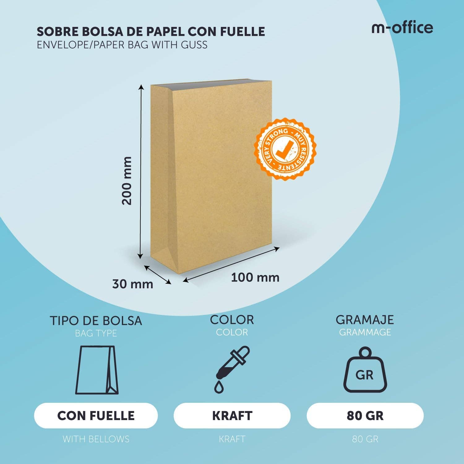 MEDEL OFFICE – wholesale Gift bag – Kraft Bags for Gifts and Shops m-office 250pcs1