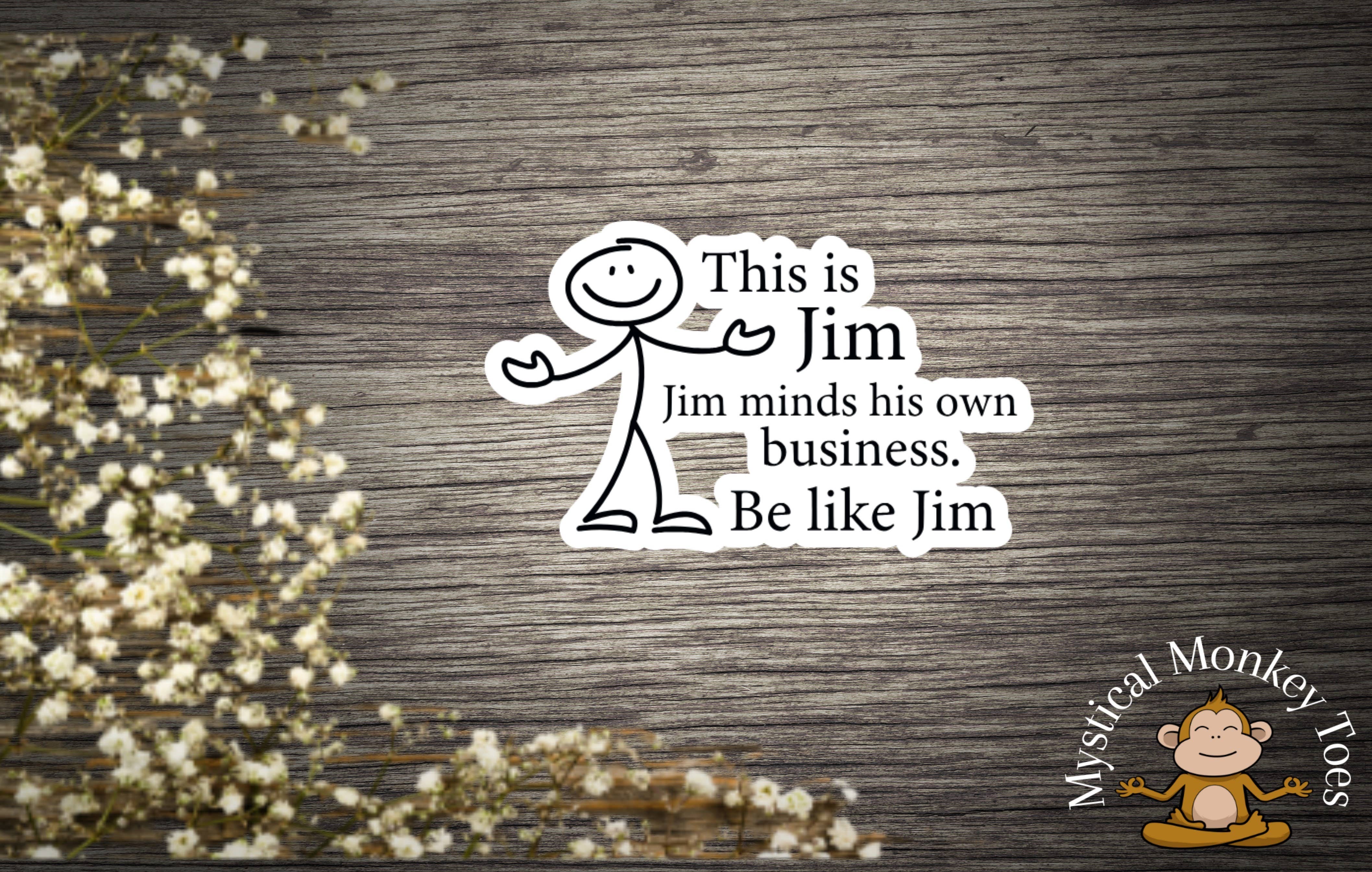 Mystical Monkey Toes - Vente Autocollant - Autocollant Amusant c'est Jim3