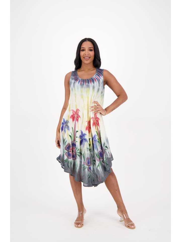 geassorteerd Mouwloze paraplujurken met verschillende kleuren 22123 voor groothandel op Faire6