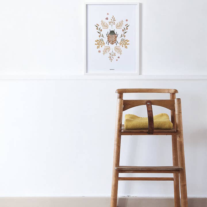 LILIPINSO - Wholesale Poster - Kids & Baby - COCCINELLA - Affiche enfant - Coccinelle et fleurs (P0353)3