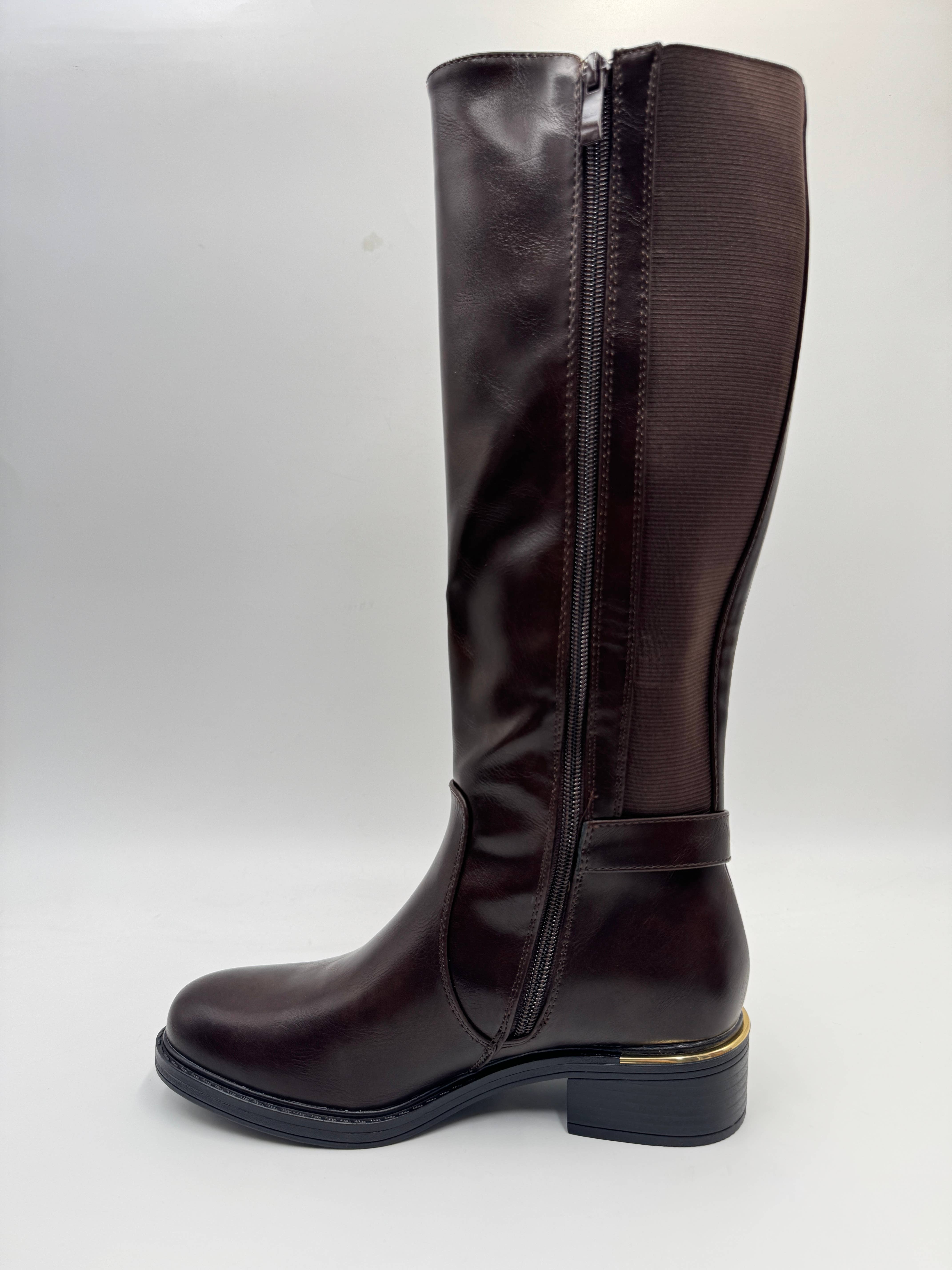 Rentoes – wholesale Boots – Women’s – Women’s Knee High Faux Leather Boots with Side Zipper10