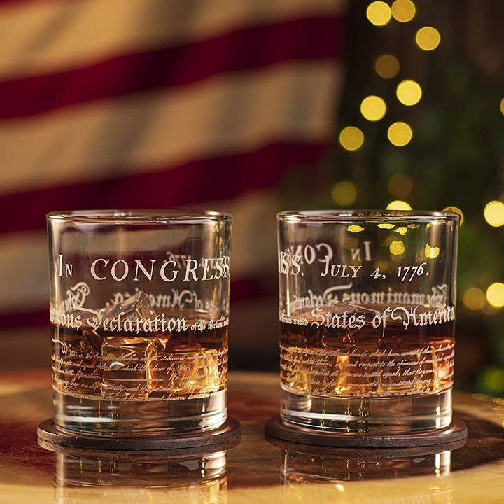 Old Southern Brass - Wholesale Cocktail/Liquor Glass - Declaration of Independence - Whiskey Glass - 12 oz4