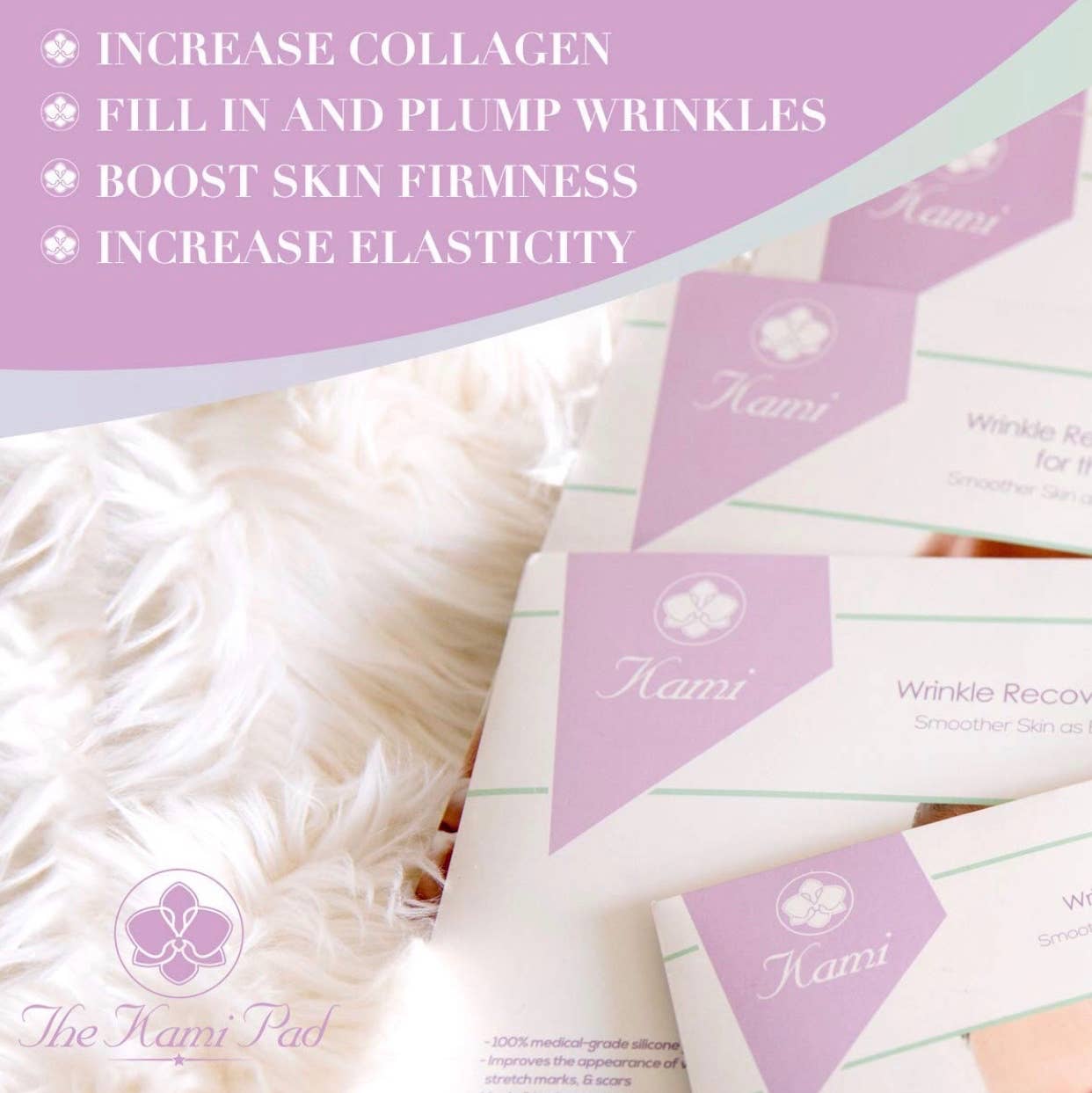 Kami Pure - Anti-Aging Silicone Gel Pads - Wholesale Anti-Aging Moisturizer - Knee Wrinkle Silicone Pad – Dermatologist, Med Spa4