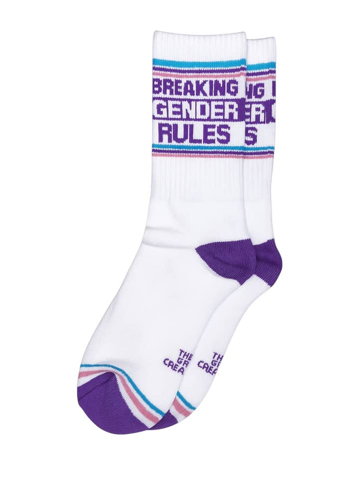 Briser les règles de genre, chaussettes en coton de qualité, non binaire pour la vente par That Gay Creation