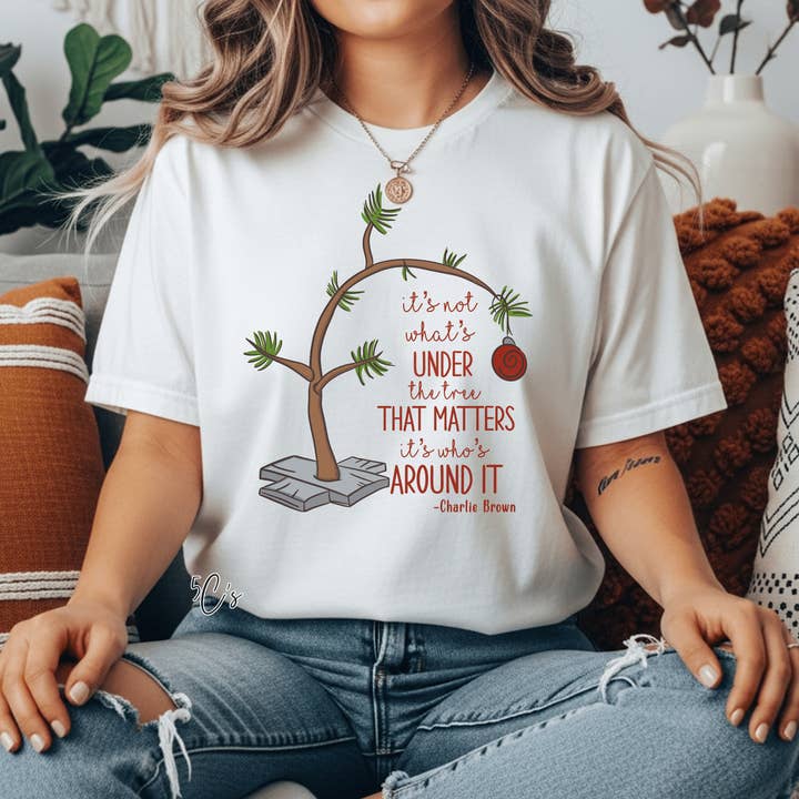 5C's Wholesale - Wholesale T-Shirt (Graphic) - Unisex - It's Not What's Under The Tree Graphic Tee2