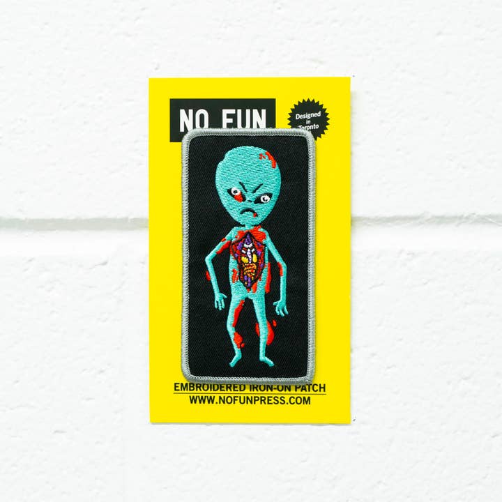 No Fun® - Wholesale Patch - "Alien Autopsy" Patch