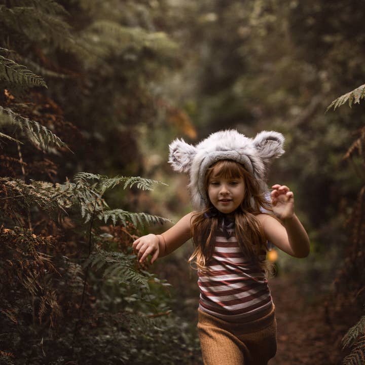 Wolf & The Wildling - Wholesale Costume – Child - Wolf Bonnet - Faux Fur2