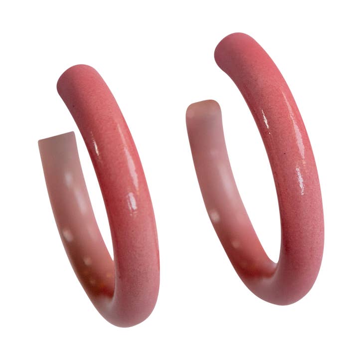 Summer Haze Ohrringe, rosa Ombre (Größe M) für den Großhandel von ELISABETH SILVERMAN