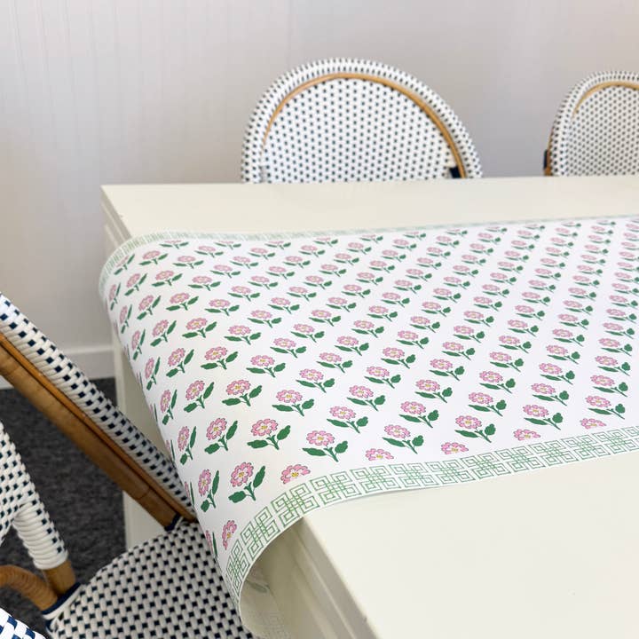 Paper Table Runner | Pink Daisy for wholesale by WH Hostess Social Stationery