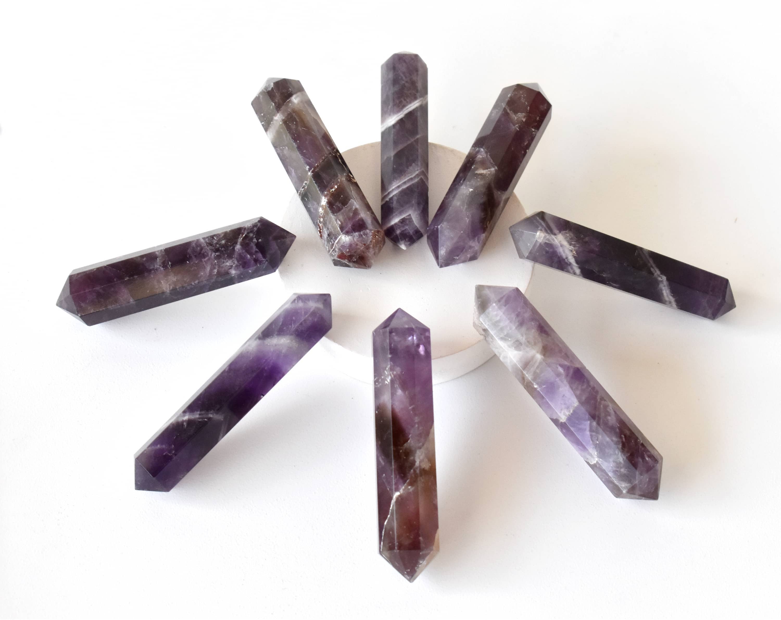 Soothing Crystals - Wholesale Spiritual Stone/Crystal - Crystal Points | Amethyst | Double Point Crystal Pencils3
