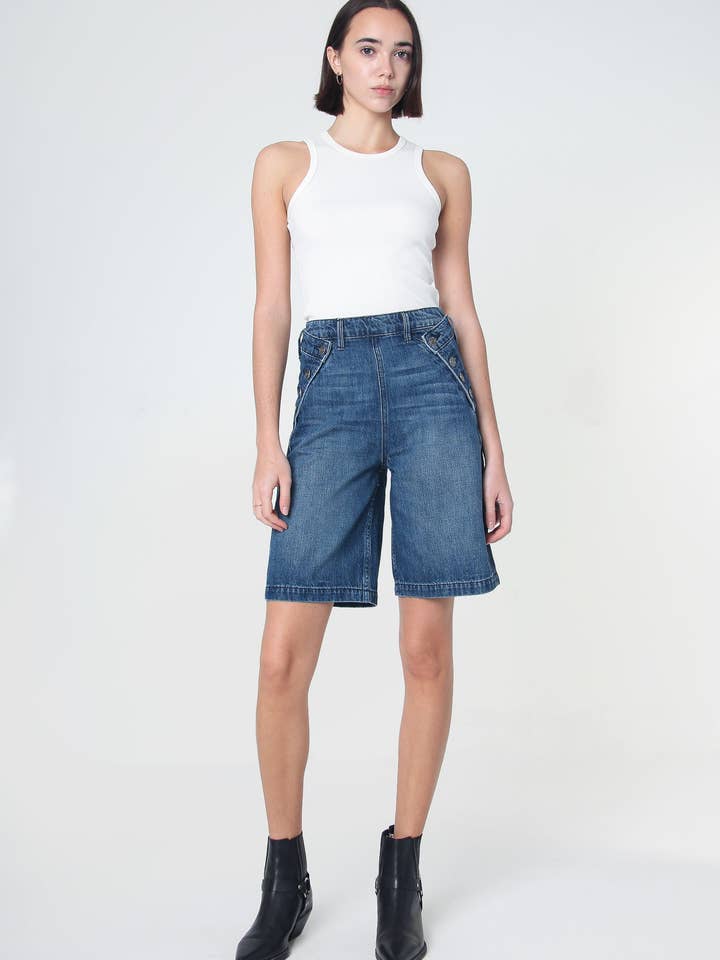 Dina High Waisted Jorts - Galesburg for wholesale by Noend Denim