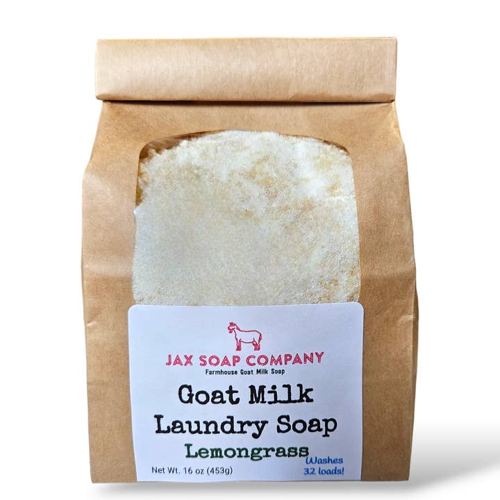Jax Soap Company - Wholesale Laundry Detergent Powder/Pods - Goat Milk Laundry Soap, 32 loads6