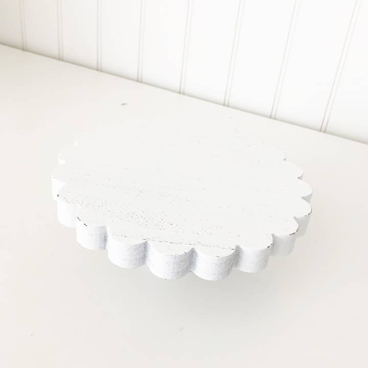 Foundations Decor - Wholesale Decorative Tray - Foundations Decor Scalloped Tray Stands