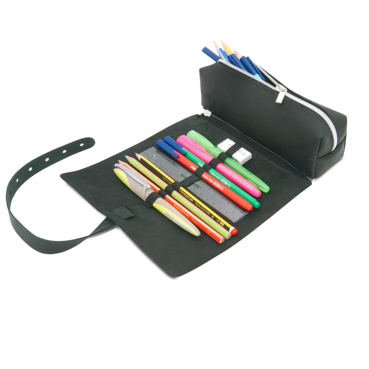 Thielemann Leather Manufacturer – wholesale Pencil case/pouch – THEWO | “Tamea” 3 in 1 wrap pencil case14