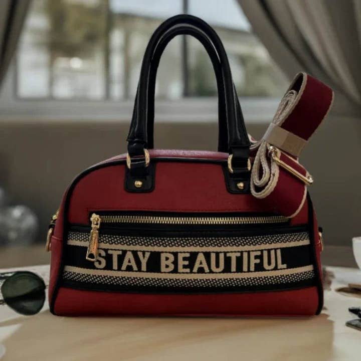C'est Elle - Vente Sac à main avec poignée sur le dessus – femme - Petit sac à main Stay Beautiful1