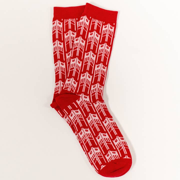 OU Clock Tower Sock for wholesale by William and Lauren
