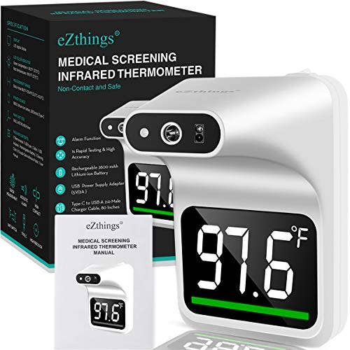 eZthings Heavy Duty Non Contact Medical Screening Forehead Thermometer for Physician Offices and Hospitals for wholesale on Faire3