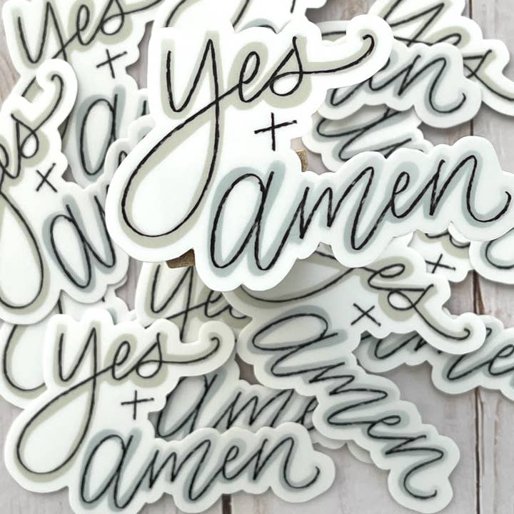 Yes and Amen Sticker for wholesale by Grac’d Co