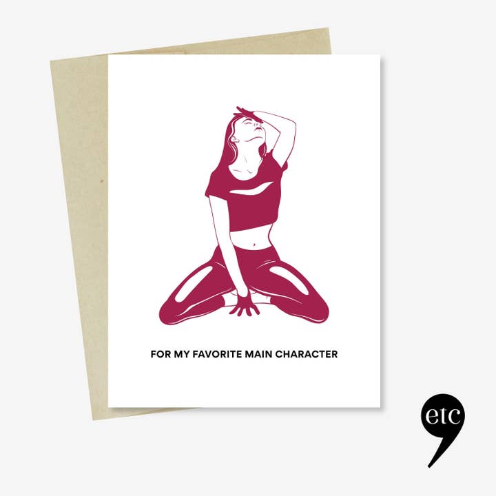 Funny Birthday Card – Main Character Energy – Friend for wholesale by dear, etc.