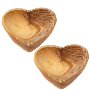 Olive Wood Heart Bowl