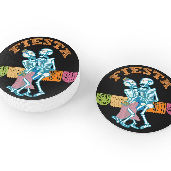 Dessous de Verre Fiesta pour Fêtes & Maison - Jour des Morts Mexicain pour la vente par Stonehouse Collection