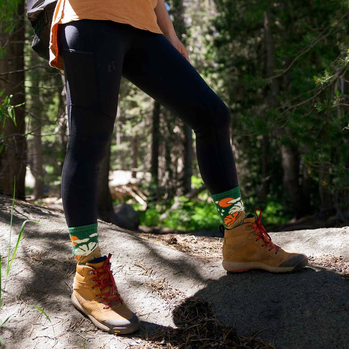 Ohana Sunshine - Wholesale Socks - Unisex - Odor-Control Performance Hiking Socks | Mongoose5